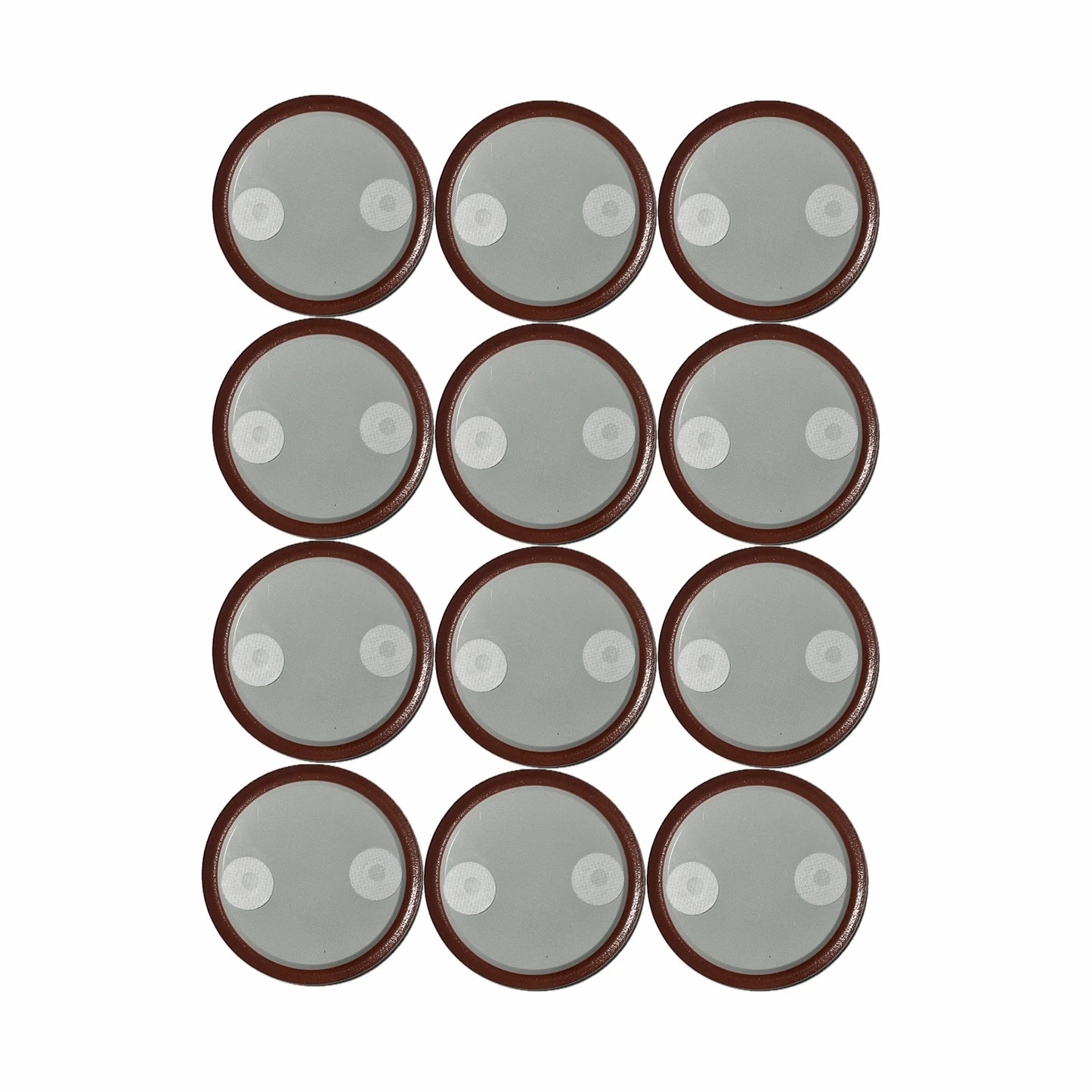 Sourdough Starter Gas-Exchange Lids (Wide Mouth Mason Jars) – 0.22 Micron Filters - 12 Pack - Shroomability