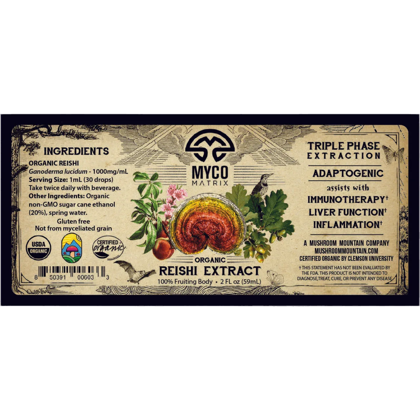 Mycomatrix Reishi Adaptogenic Mushroom Extract - Shroomability