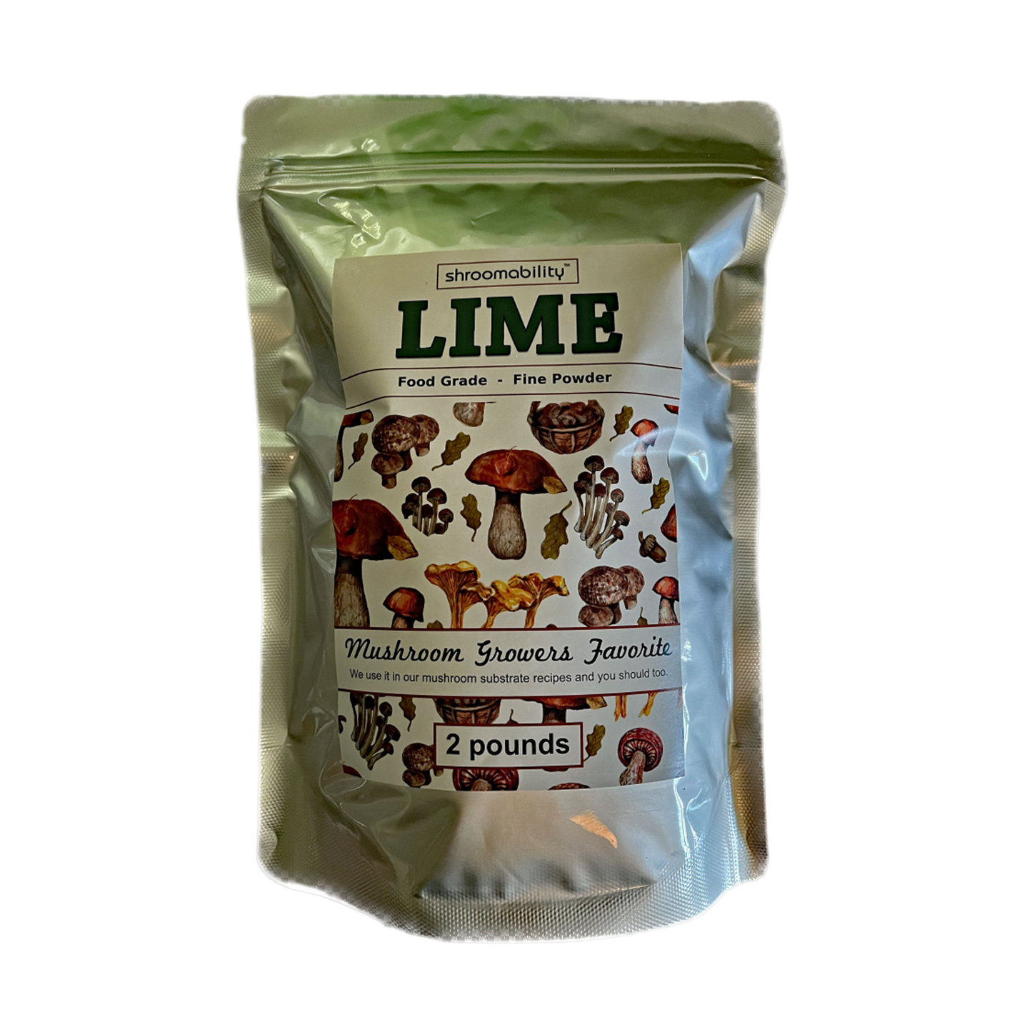Shroomability Hydrated Lime mushroom growing powder 2 pounds