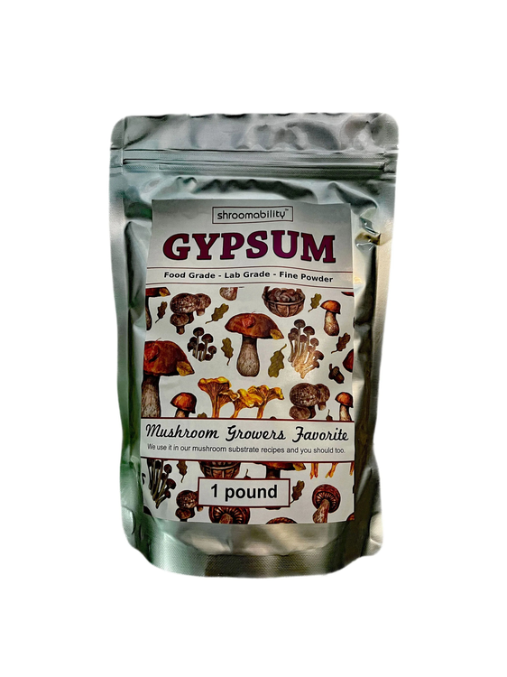 Fine Gypsum Powder Fertilizer For Mushroom Substrate - Food and Lab Grade - Shroomability