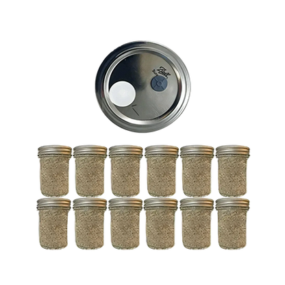 12 BRF Jars - Organic Mushroom Substrate - Shroomability