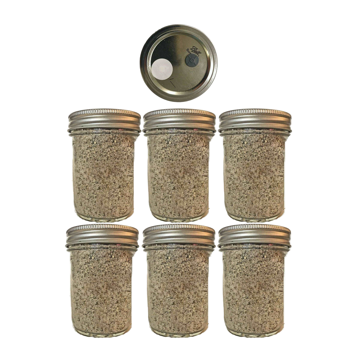 6 BRF Jars Mushroom Substrate Jars. Widely used for magic mushrooms