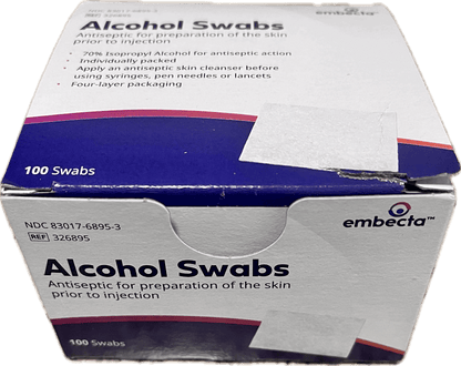 Alcohol Swabs Regular Bd 100 by Becton Dickinson (100 Ct) - Shroomability