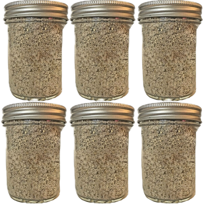 Shroomability brand BRF Jars 6 pack with injection ports and .22 micron gas exchange filter.