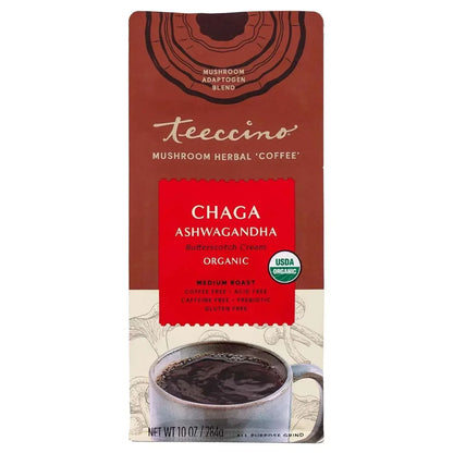 Chaga Ashwagandha Butterscotch Cream Mushroom Herbal Coffee - Shroomability