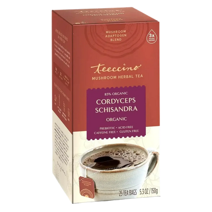 Cordyceps Schisandra Cinnamon Berry Mushroom Herbal Tea - Shroomability