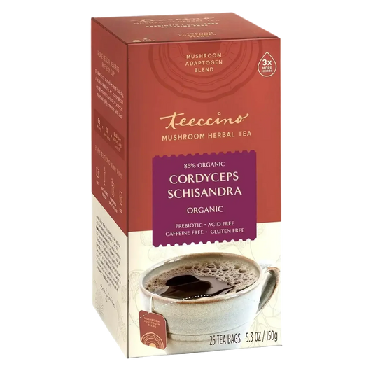 Cordyceps Schisandra Cinnamon Berry Mushroom Herbal Tea - Shroomability