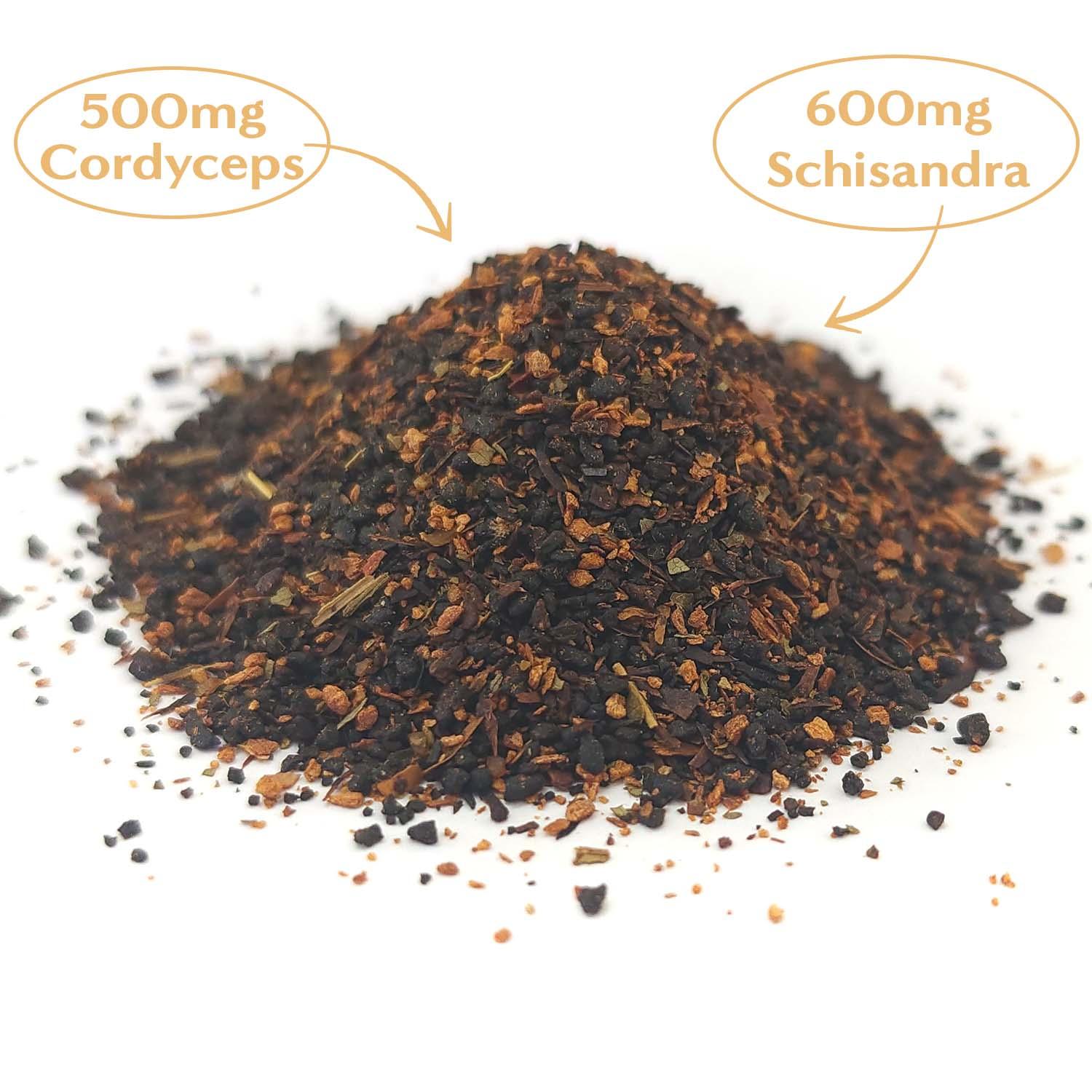Cordyceps Schisandra Cinnamon Berry Mushroom Herbal Coffee - Shroomability