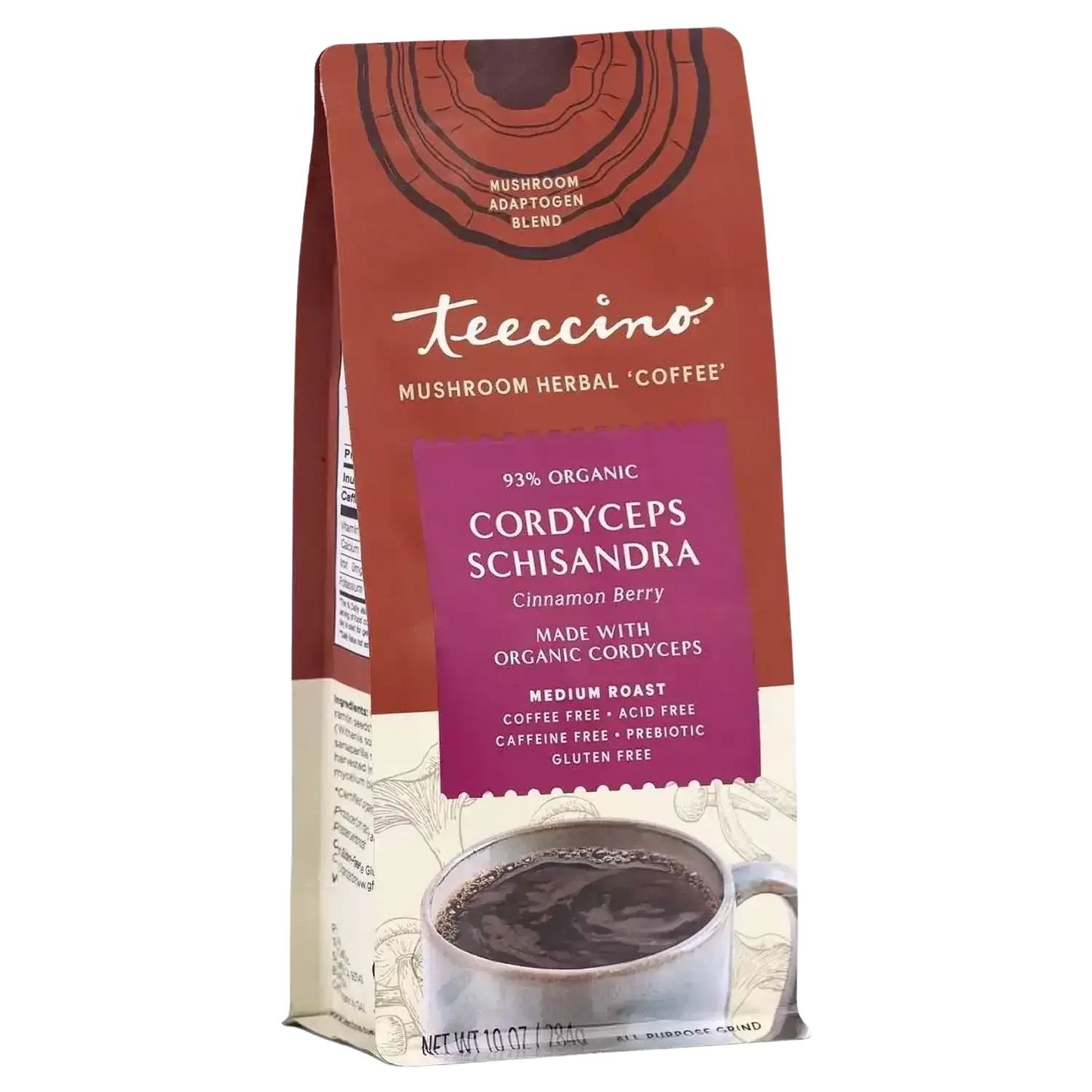 Cordyceps Schisandra Cinnamon Berry Mushroom Herbal Coffee - Shroomability