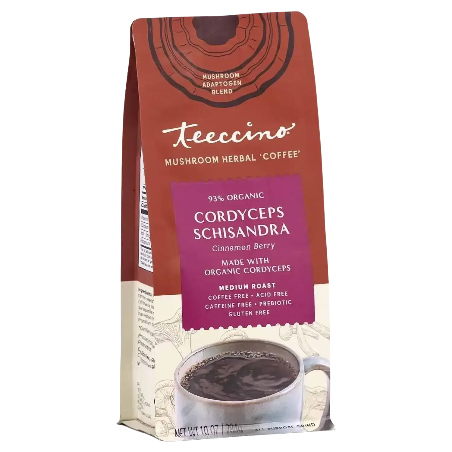 Cordyceps Schisandra Cinnamon Berry Mushroom Herbal Coffee - Shroomability