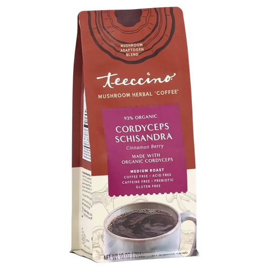 Cordyceps Schisandra Cinnamon Berry Mushroom Herbal Coffee - Shroomability