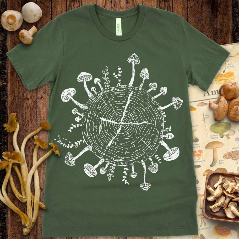 Tree Ring Fungi Tee - Shroomability