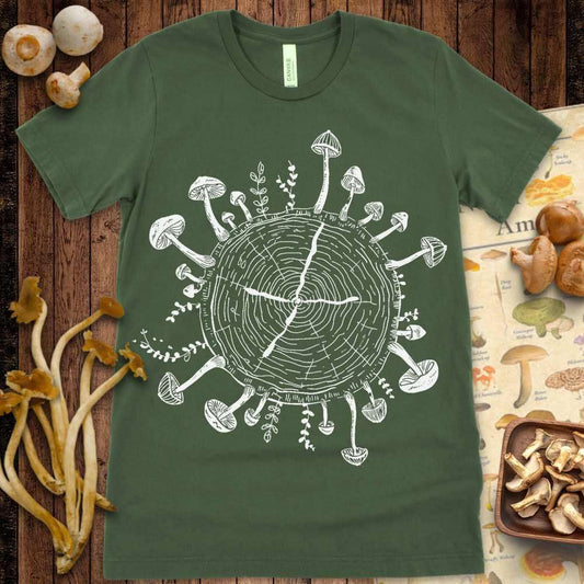 Tree Ring Fungi Tee - Shroomability