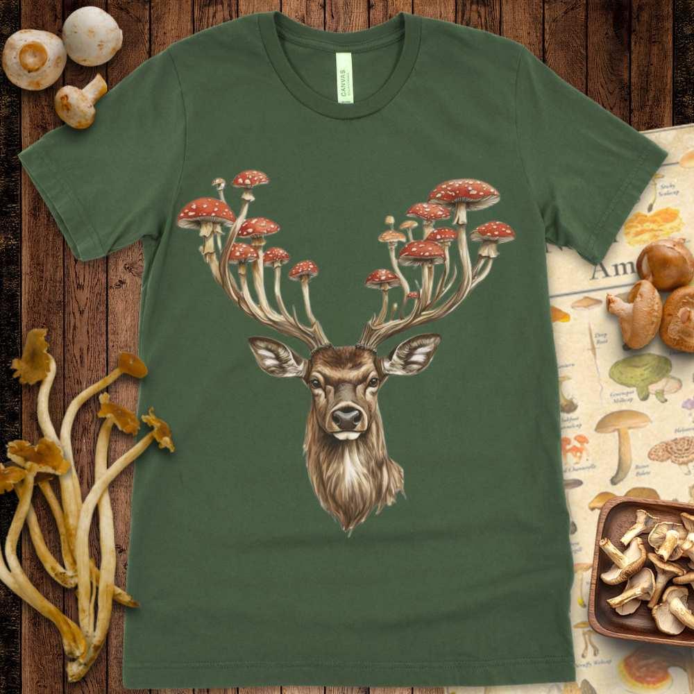 Stagshroom Antlers Tee - Shroomability