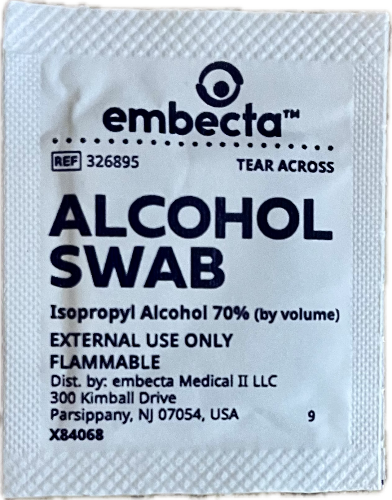 Embecta alcohol swabs 100 count