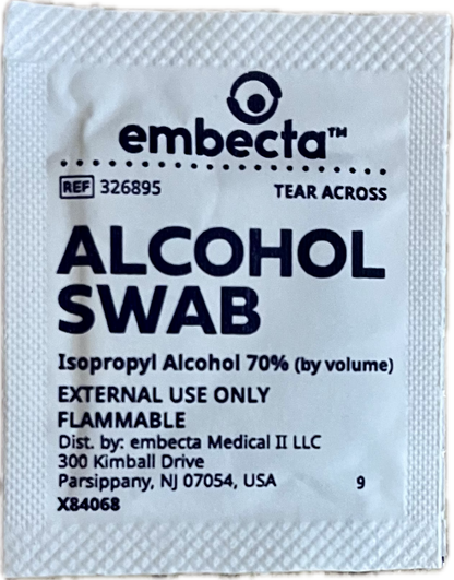 Embecta alcohol swabs 100 count