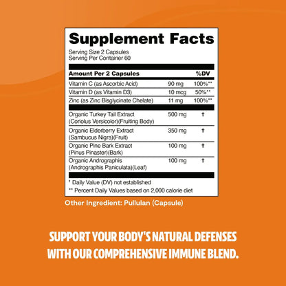 Immunity Blend Capsules, 120 count - Shroomability