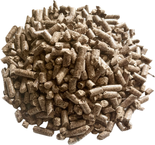 Hardwood pellets for mushroom substrate