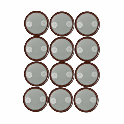 Sourdough Starter Gas-Exchange Lids (Wide Mouth Mason Jars) – 0.22 Micron Filters - 12 Pack - Shroomability