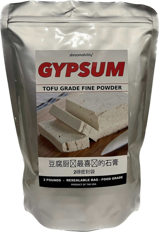Gypsum Powder For Tofu, Tofu Pudding & Tofu Custard (2 lb) - Shroomability