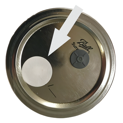 Mushroom Spawn Mason Jar Lid with injection port and gas exchange filter