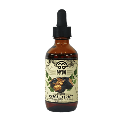 Myco Matrix Chaga Mushroom Extract 2 oz bottle