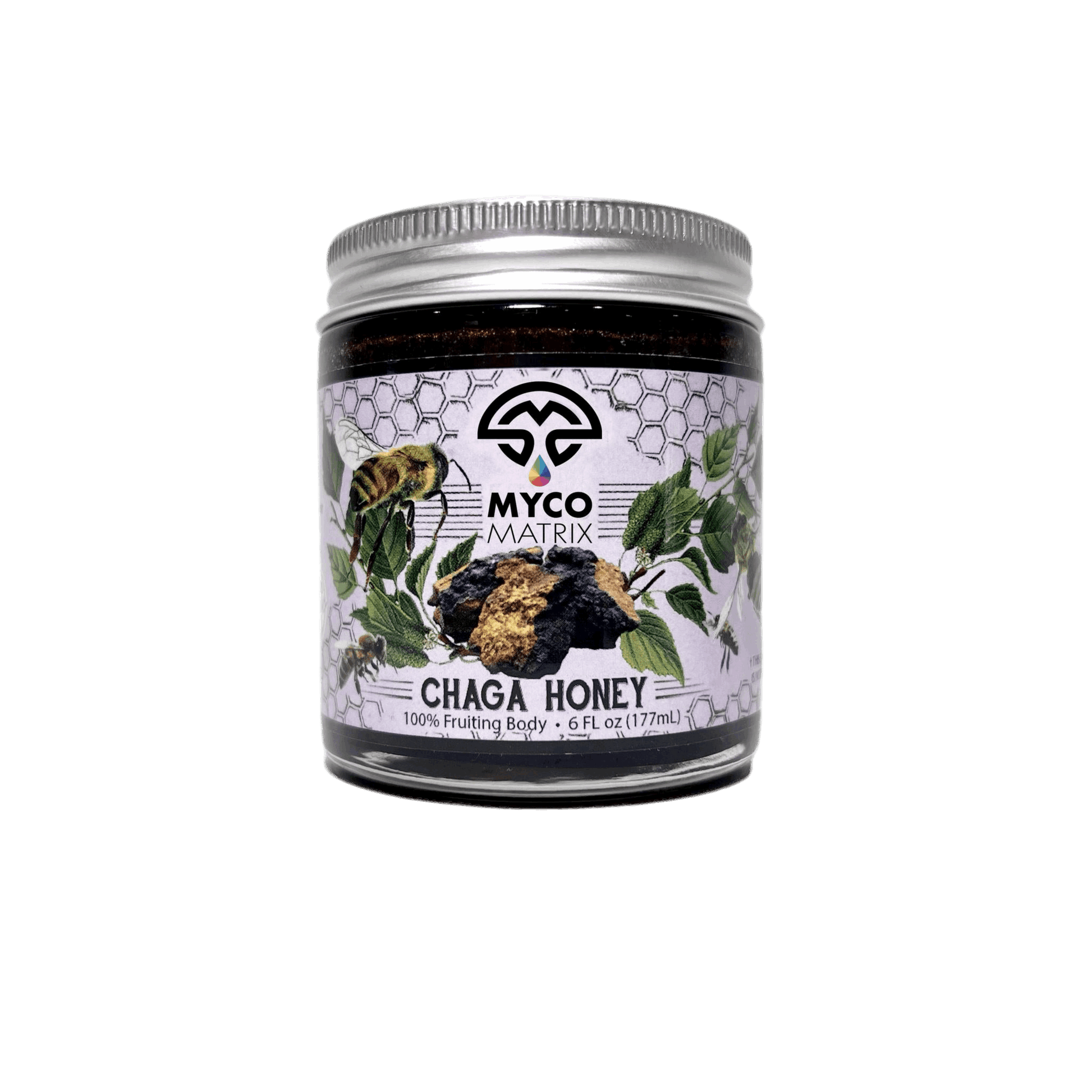 Myco Matrix Chaga Mushroom Honey 6 oz jar