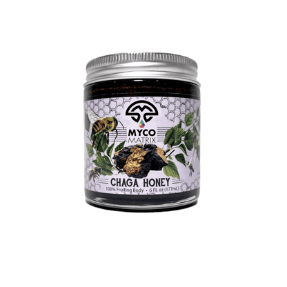 Myco Matrix Chaga Mushroom Honey 6 oz jar