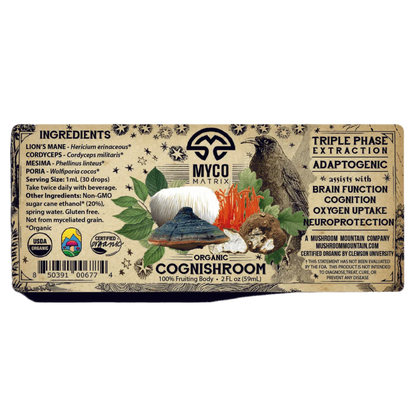 Mycomatrix CogniShroom Adaptogenic Mushroom Extract - Shroomability