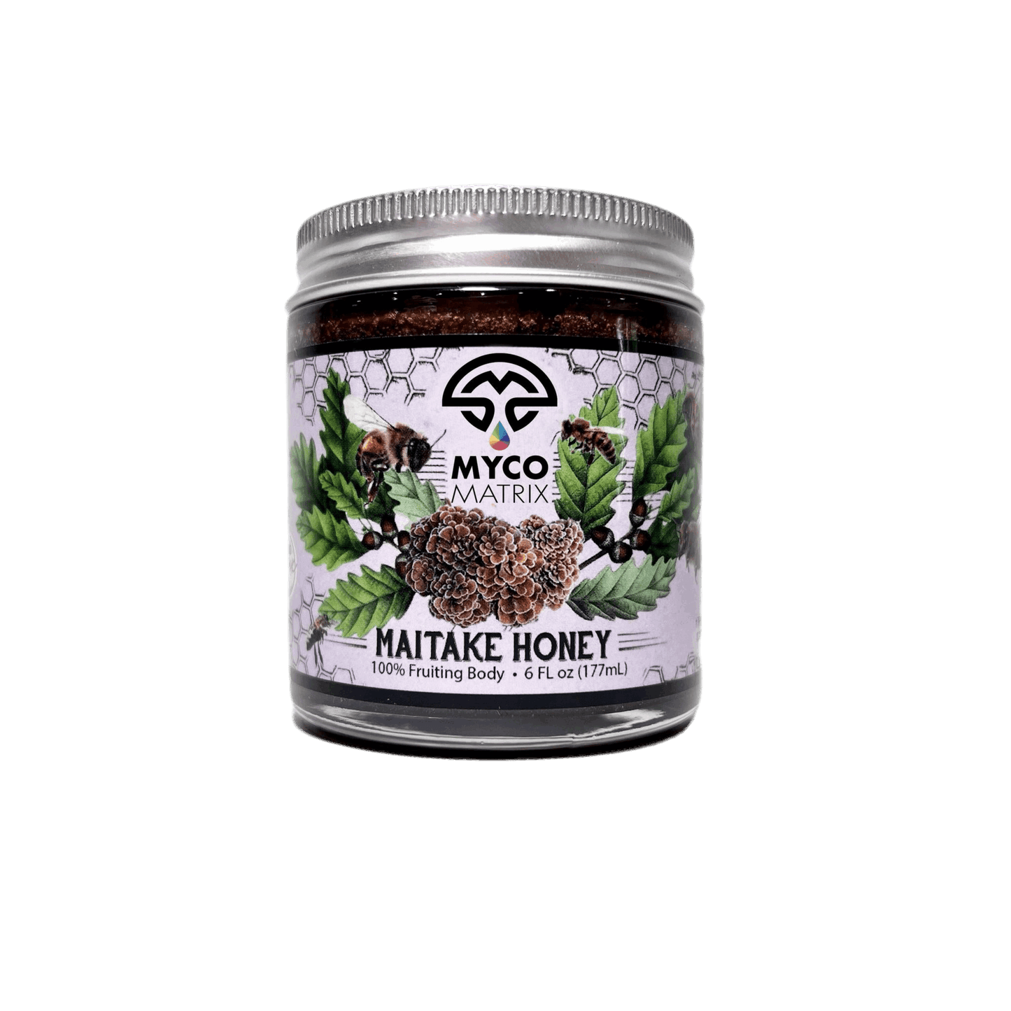 Myco Matrix Maitake Mushroom Honey 6 oz jar