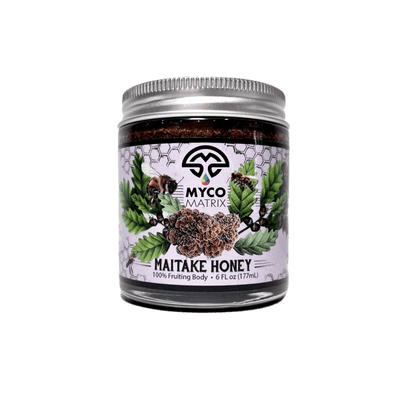 Myco Matrix Maitake Mushroom Honey 6 oz jar