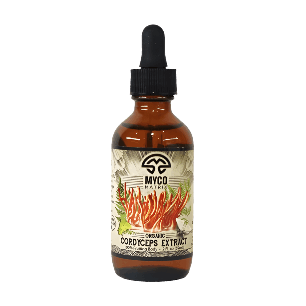 Myco Matrix Organic Cordyceps Mushroom Extract 2 oz bottle