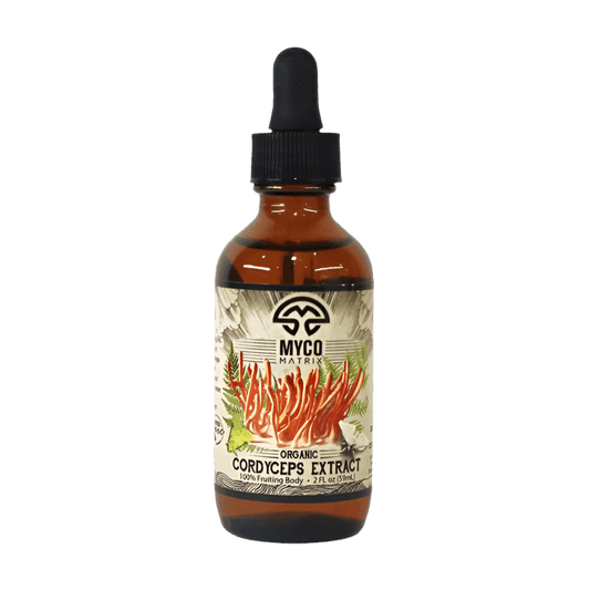 Myco Matrix Organic Cordyceps Mushroom Extract 2 oz bottle