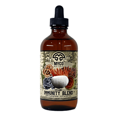 Myco Matrix Organic Mushroom Immunity Extract 8 ounce bottle