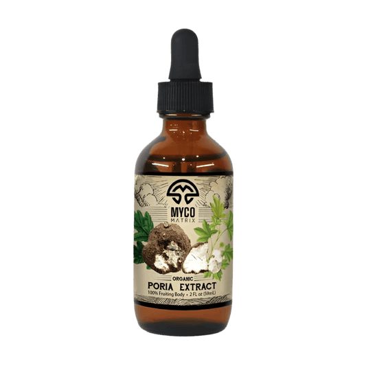Myco Matrix Organic Poria Mushroom Extract 2 oz bottle