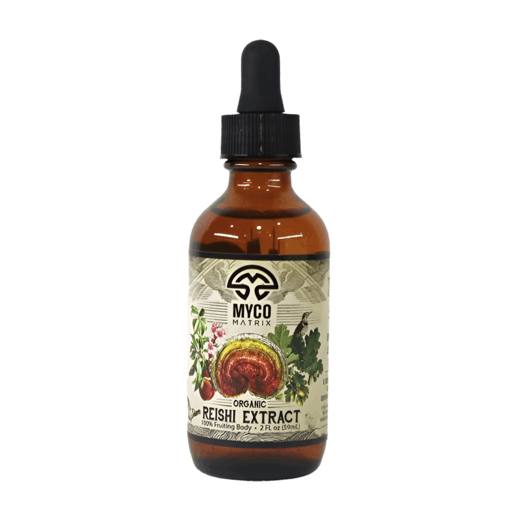Myco Matrix Organic Reishi Extract 2 ounce bottle