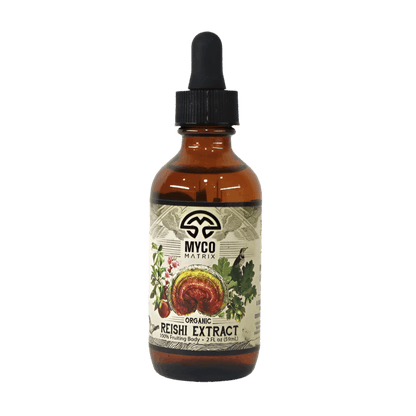 Myco Matrix Organic Reishi Extract 2 ounce bottle