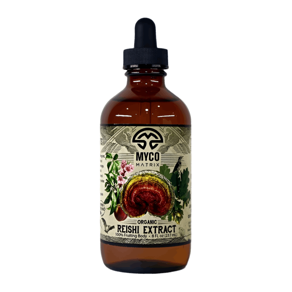 Myco Matrix Organic Reishi Extract 8 ounce bottle