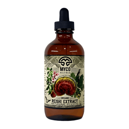 Myco Matrix Organic Reishi Extract 8 ounce bottle