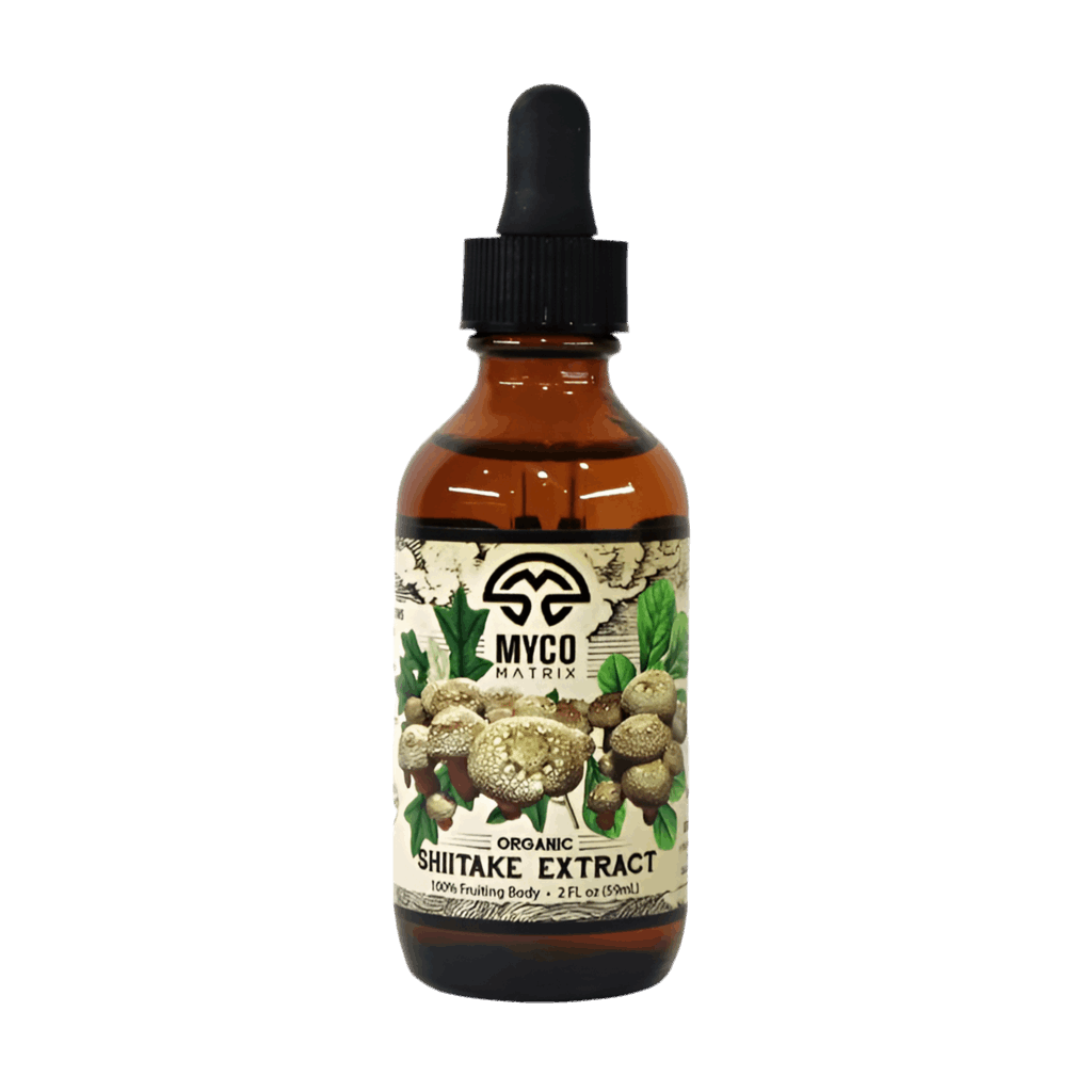 Myco Matrix Organic Shiitake Mushroom Extract 2 oz bottle