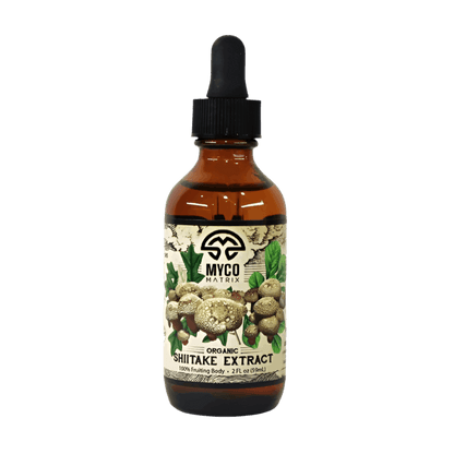Myco Matrix Organic Shiitake Mushroom Extract 2 oz bottle