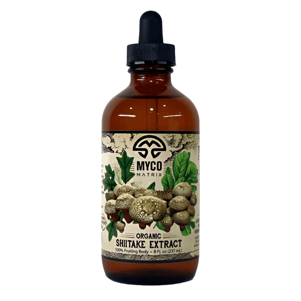 Myco Matrix Organic Shiitake Mushroom Extract 8 oz bottle