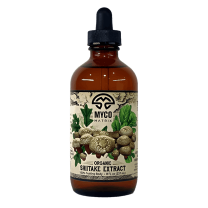 Myco Matrix Organic Shiitake Mushroom Extract 8 oz bottle