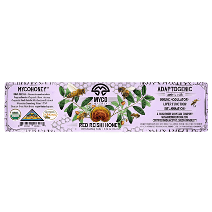 Myco Matrix Red Reishi Honey Label