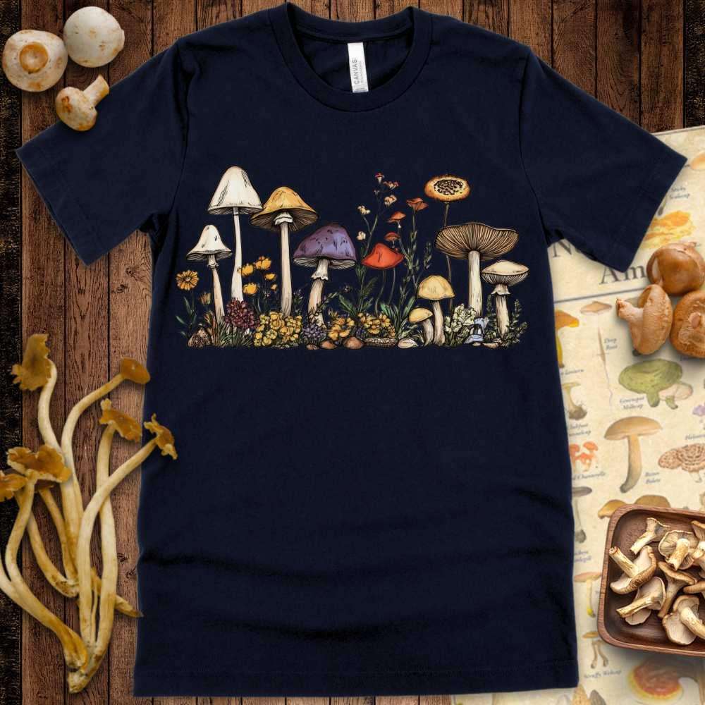 Line Art Fungi Fauna Tee - Shroomability