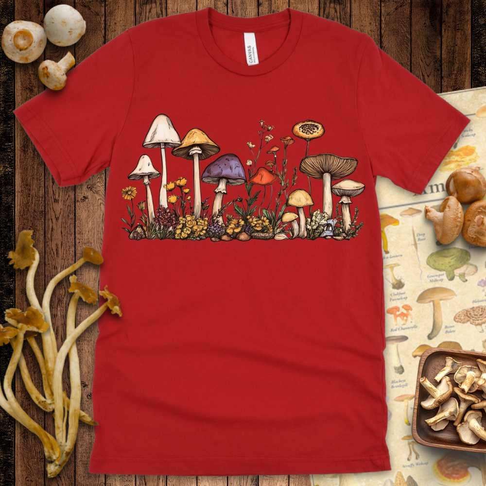 Line Art Fungi Fauna Tee - Shroomability