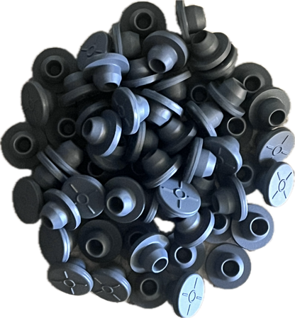 50 Spawn Jar Lids - 100 Injection Ports - 128 .22 Micron Gas Exchange Filters (Wide Mouth)