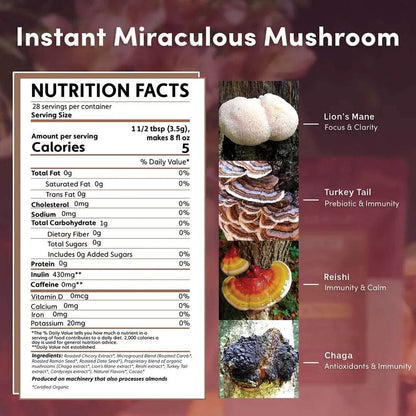 Instant Miraculous Mushrooms® Adapt & Protect Herbal Coffee - Shroomability