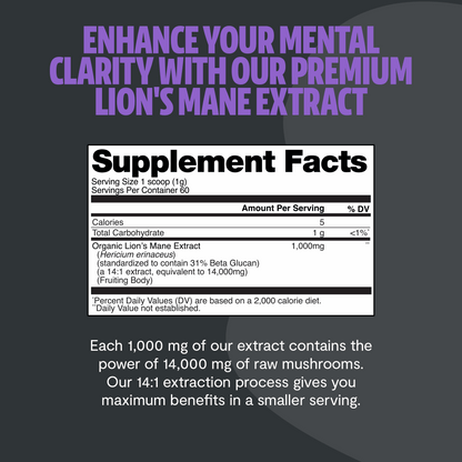 Lion's Mane Mushroom Extract Powder