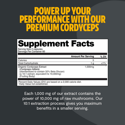 Cordyceps Mushroom Extract Capsules